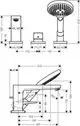 Hansgrohe-HG-3-Loch-Wannenmischer-Metropol-F-Set-chrom-Wannenrandmontage-32550000 gallery number 1
